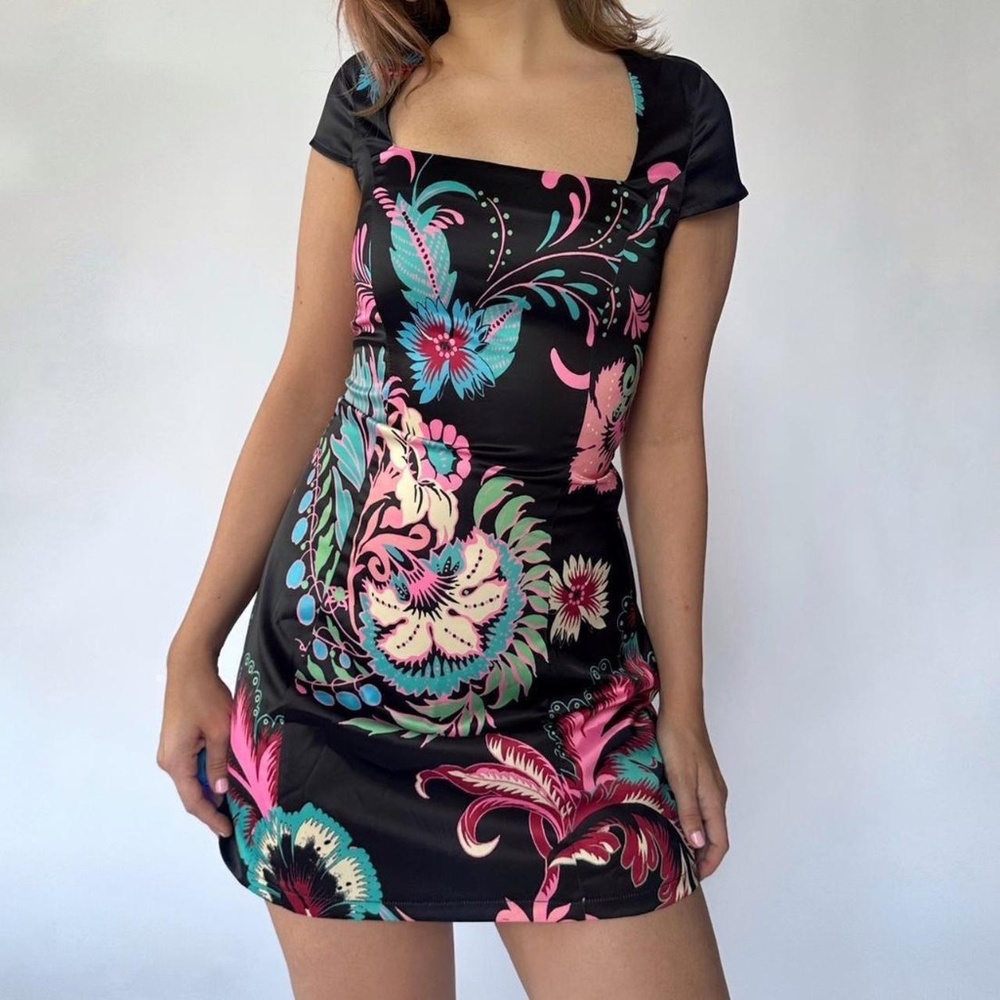 Nasty Gal Mini Printed Dress 4